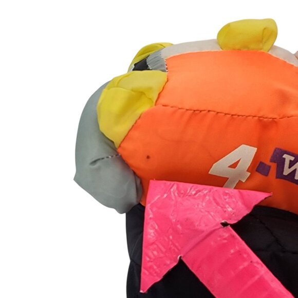 Vintage Good Stuff Monster Truck Plush Neon Orange 4 Wheel 38 BTP 1992 - Picture 9 of 13